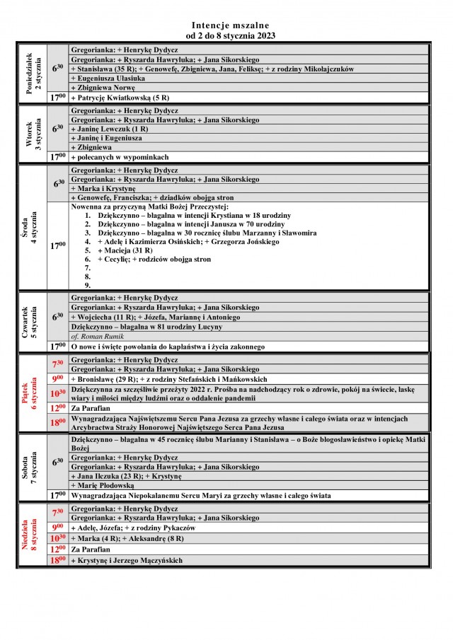 02.01.2023 08.01.2023