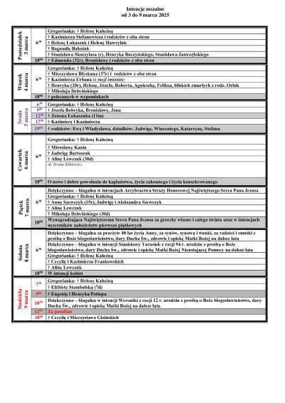 03.03.2025 - 09.03.2025